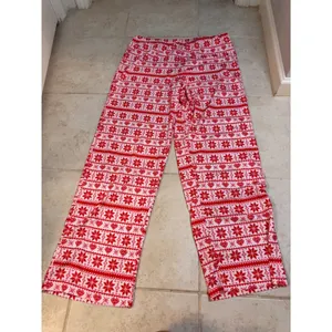 BH PJs BedHead Pajamas Womens Medium Red White Fair Isle Holiday Pajama Set NEW thumbnail 7
