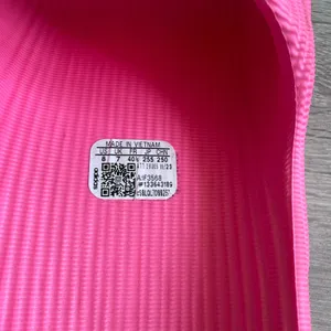 Adidas Adilette 22 Slides Lucid Pink Women 8 Textured Topographic Sandals IF3568 thumbnail 6