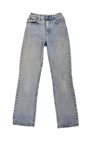 Abercrombie & Fitch 90's Straight Ultra High Rise Denim Blue Jeans Size 24 | 00 thumbnail 1