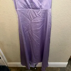 Lulus XL Lavender Purple Satin Maxi Bridesmaid Formal Black Tie Wedding Dress thumbnail 5