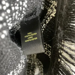House of Harlow Shacket Womens Medium Black Button Up Tweed White Check Heavy thumbnail 9