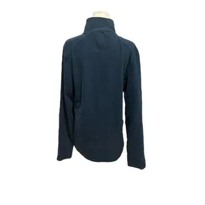Workout Fleece Women’s Shirt Quarter Zip Pullover Navy Blue Medium thumbnail 4