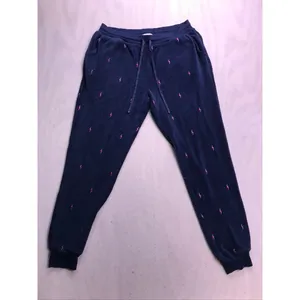 PJ Salvage Pajama Set Women Large Blue Lightning‎ Bolt Fleece Loungewear thumbnail 8