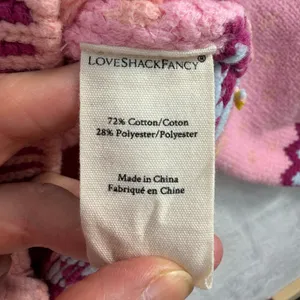 LOVESHACKFANCY S Small Honeypie Boyfriend Cardigan Sweater Pearl Buttons PInk thumbnail 7
