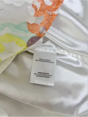 Women's Belle Badgley Mischka Mini Dress Size 4 White Multi-color thumbnail 6