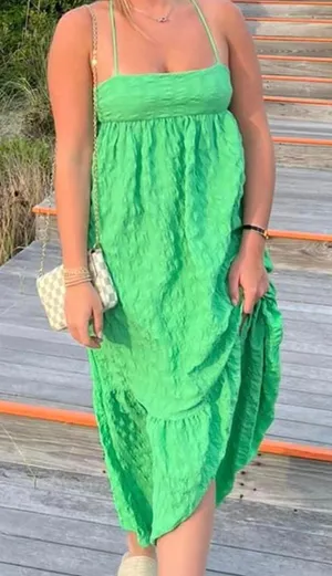 ZARA Green Maxi Dress thumbnail 1