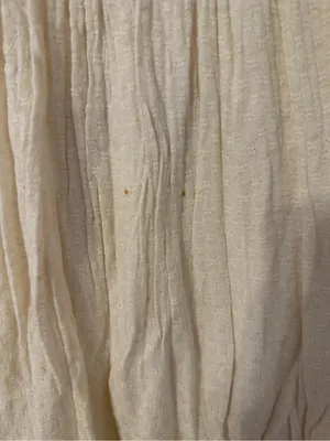 Free People Cream Tunic with Tan Embroidered Yoke thumbnail 2