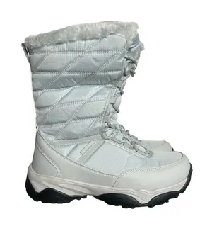 Nortiv 8 Mid Calf Wateproof Silver Blue Women’s Lace Up Winter Boot Size 9.5 thumbnail 1