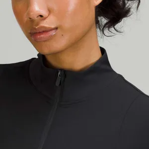 ၃၇NWT$148 retail Lululemon Nulux Long-Sleeve Tennis Dress Black thumbnail 3