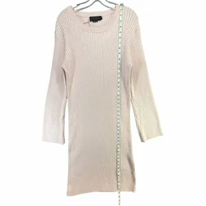 Hatch Lydia Sweater Dress Women 4 Pink Rib Knit Bump Friendly Feminine Maternity thumbnail 8