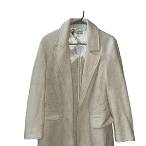 Zara Cream Textured Oversized Long Coat(XS) thumbnail 6