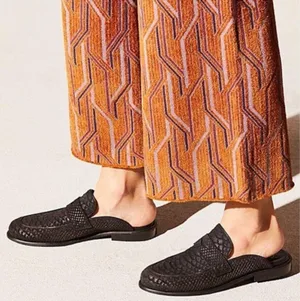 Free People At Ease Leather Snakeskin Mules thumbnail 2