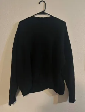 Open back sweater Black Size L thumbnail 2