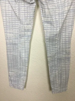 Gap Pants Size 8 Women's Jeans Cotton Blue/white Cropped Back Seam Summer thumbnail 7