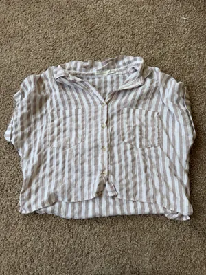Altar’d State Vienna Striped Button Down Top  thumbnail 2