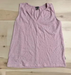 Eddie Bauer Women Small Mauve Pink Textured Knit Tank Top Minimalist Chic thumbnail 1