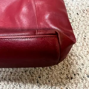Giudi Vintage Italian Leather Red Bag thumbnail 5
