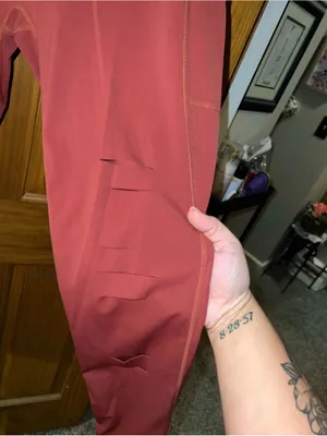 Constantly Varied Gear Rust-Red Pocketed Performance Leggings thumbnail 4