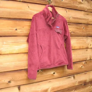 Patagonia Retool Snap T Fleece Pullover Maroon thumbnail 4