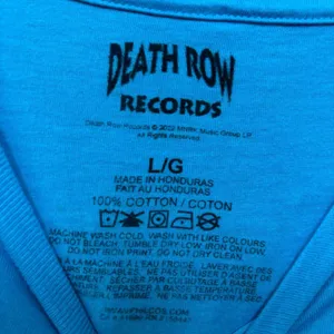 Death Row Records 1991 LA Grim Reaper Hands Rap Tee large thumbnail 4
