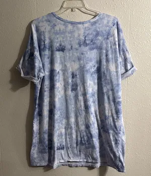 Ambrielle Blue and White Tie-Dye Sleepwear PJ thumbnail 5