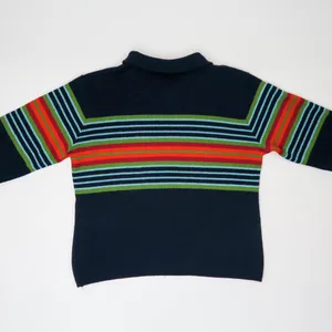 Vintage 90s NY & Co Rainbow Quarter Zip Sweater thumbnail 3