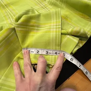 Maeve Anthropologie Skirty Godet Skort chartreuse‎ green plaid size 4 NEW thumbnail 4