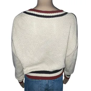 Cropped V Neck Sweater thumbnail 3