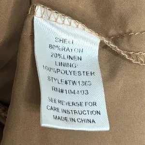 The Workshop Maxi Dress Almond Brown Linen Blend Open Back Minimalist Neutral L thumbnail 6