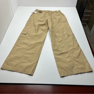 Pacsun‎ Low Rise Puddle Khaki Tan Womens Size Medium Pant Cargo Relaxed NEW thumbnail 15