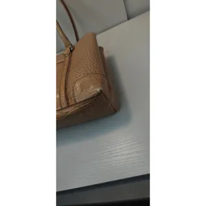 Vintage Liz Claiborne Tan Faux leather Croc shulder bag thumbnail 8