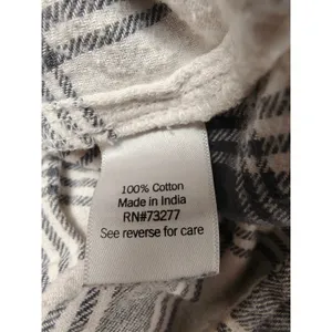 Womens SO Flannel Shirt Cream Black Plaid Size XL thumbnail 6