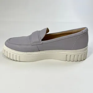 Clarks Women's Lavender Leather Loafers‎ Penny Platform Slip On Size 9.5 W EU 41 thumbnail 7
