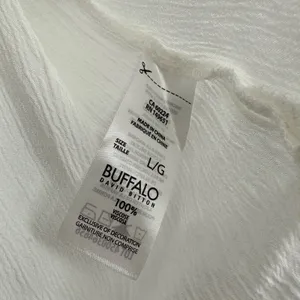Buffalo by David Bitton size large white v neck‎ t-shirt tee shirt top blouse thumbnail 5