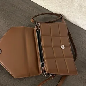 Fashion Rhombus brown‎ quilted crossbody shoulder bag thumbnail 9