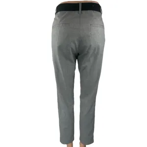 Zara Women's Gray High Waist Straight Tapered Leg Trousers Dress Pants Size S thumbnail 3