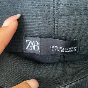 Zara sz XS gray plaid high waisted career slacks‎ thumbnail 5