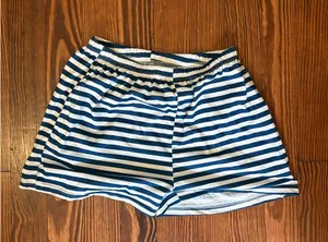 stripped sweat shorts Blue Size M thumbnail 1