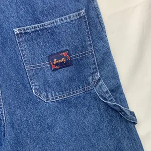 Tweety vintage women's medium Embroidered Denim Overalls thumbnail 9