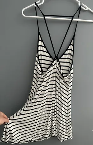 Striped Dress Black Size L thumbnail 2