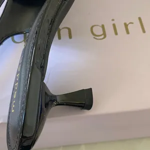 NWT Madden Girl Valerie Women's Glossy Black Slingback Heels thumbnail 8