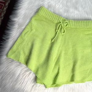 WeWoreWhat Lime Green Knit Sweater Shorts thumbnail 5