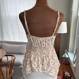 Y2K Style Derek Heart Babydoll Flowy Boho Top Handkerchief Hem Summer Cami Small thumbnail 4