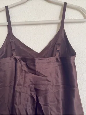 Apt 9 Silk Tank Top Brown y2k thumbnail 7