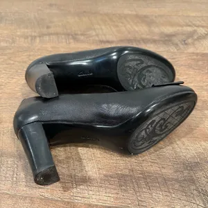 Clarks Leather Heels Bow Accent Chunky Heel thumbnail 14
