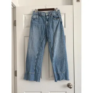 We The Free Risk Taker High Rise Straight Leg Jeans Blue Light Wash Size 28 thumbnail 2