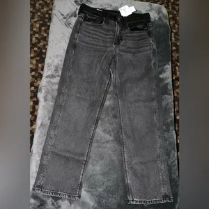 American Eagle Vegan Leather Ankle Straight Jean Size 4 Short New with tags thumbnail 15