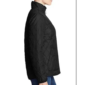 Eddie Bauer Women's Quilted Field Jacket in Black sz. XL\\\\ thumbnail 7
