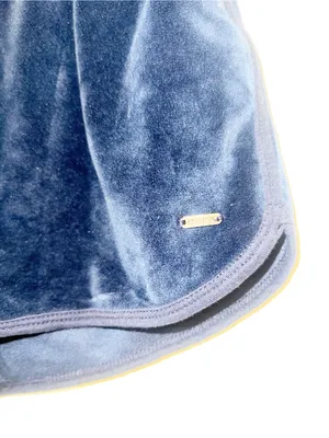 Hollister Navy Velvet Women's Lounge Mini Pull On Shorts thumbnail 2