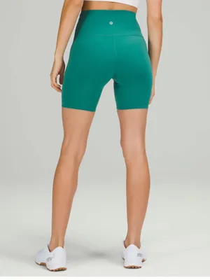 Lululemon wunder train high rise shorts 6 teal lagoon thumbnail 2
